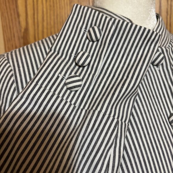 Designer Willi Smith Vintage Ladies Pinstripe Blazer NWOT Size 8 - Picture 8 of 12